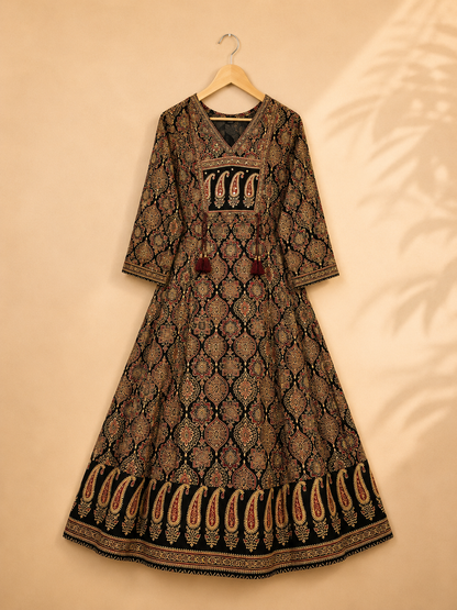 Royal Ajrakh Cotton Anarkali