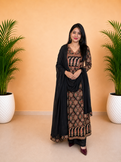 Royal Ajrakh Cotton Anarkali