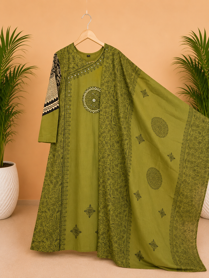 Mehendi Grace Angrakha Suit Set