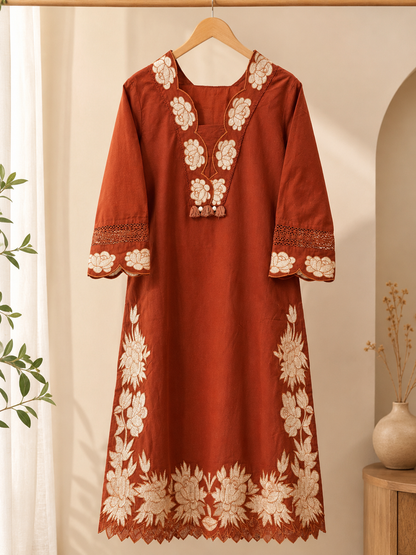 Embroidered 3 Piece Suit Set