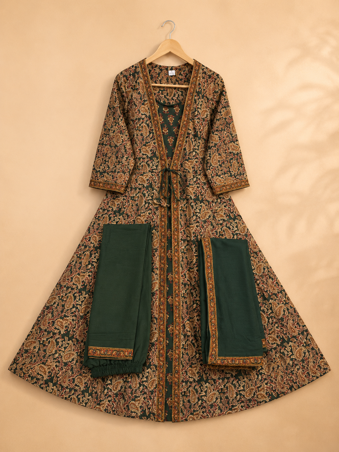 Green Grace Front-Cut Anarkali